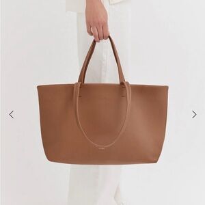Cuyana Tan Leather Tote Bag